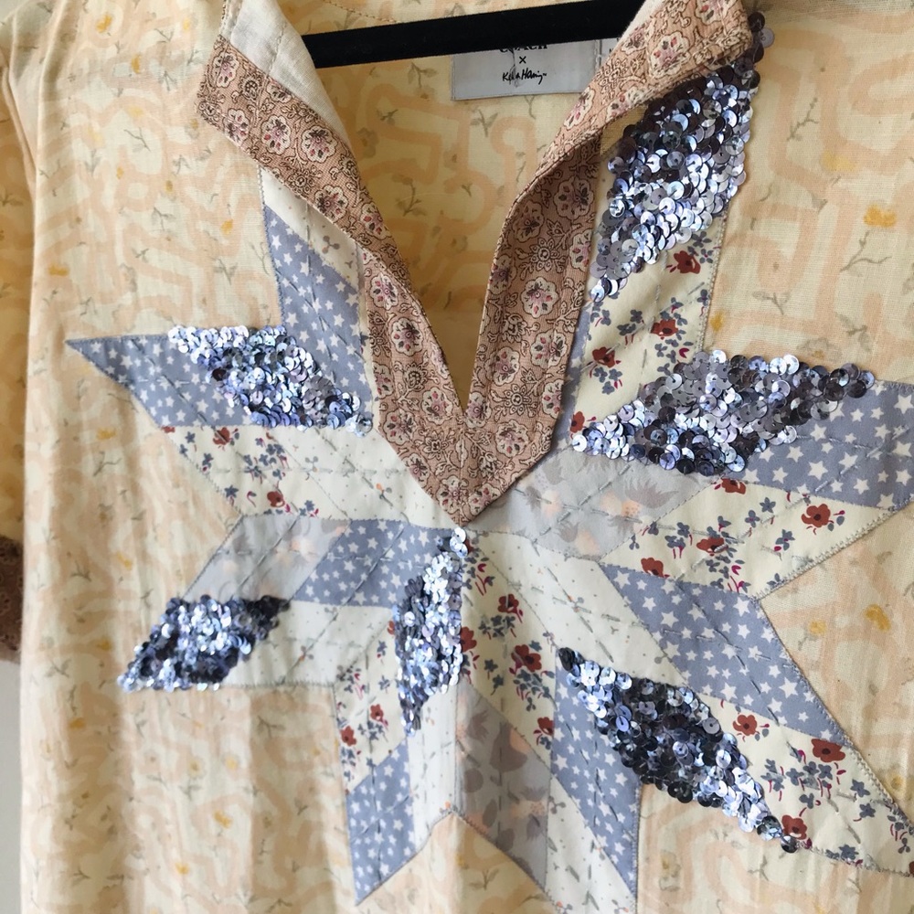 Coach X Keith Haring Sequin Patchwork Floral Sund… - image 6